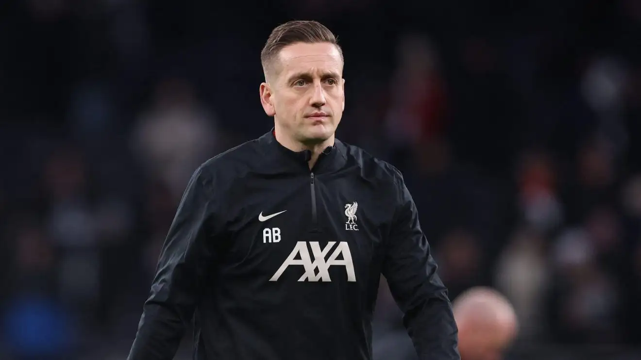 Liverpool set-piece coach Aaron Briggs