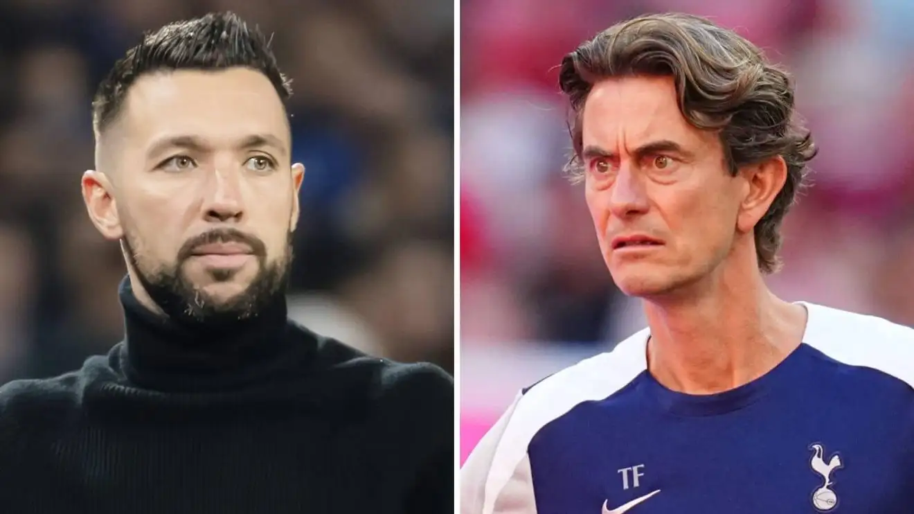 Porto manager Francesco Farioli and Tottenham boss Thomas Frank