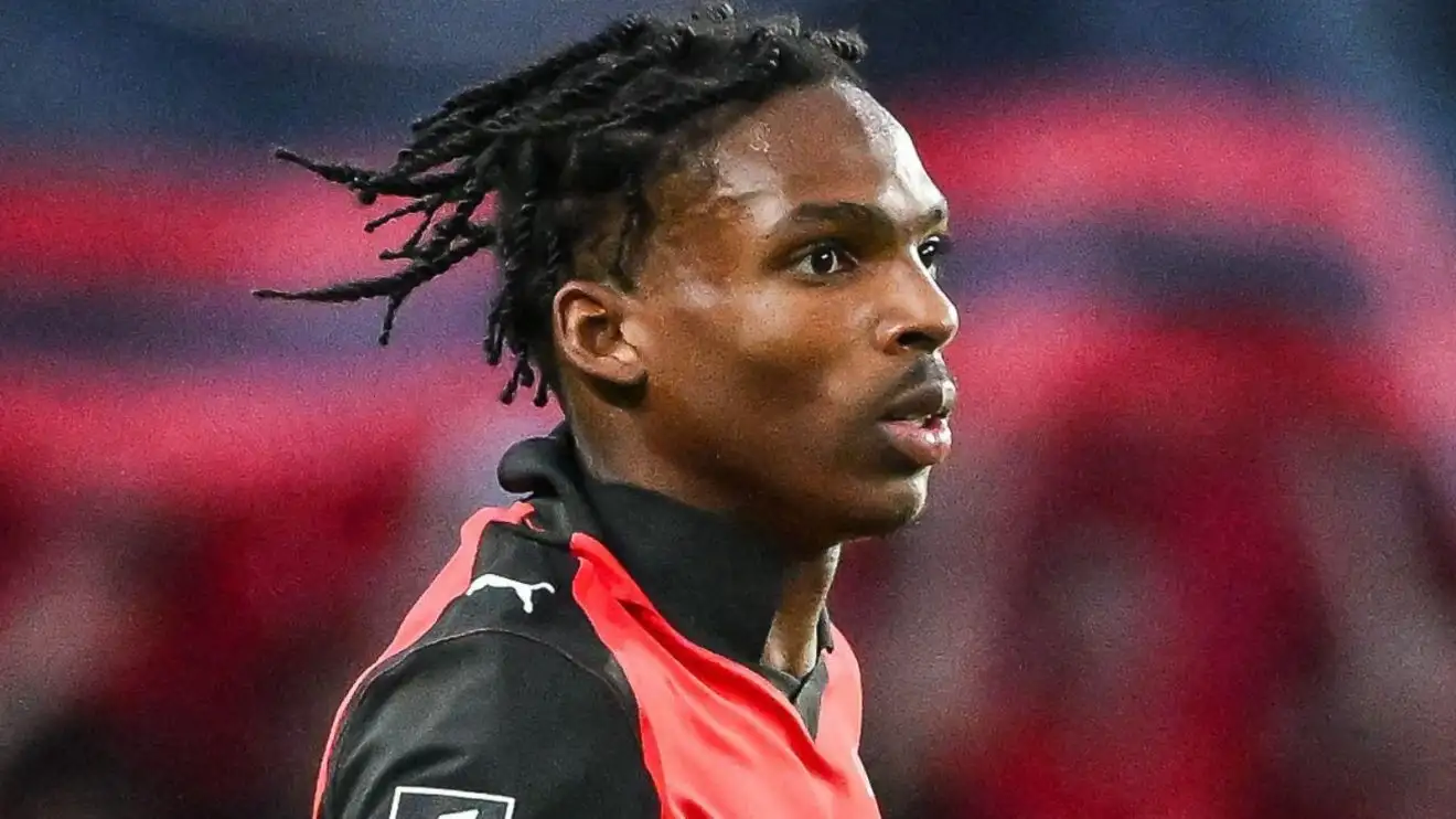 Chelsea and Liverpool transfer target Jeremy Jacquet during a match for Rennes