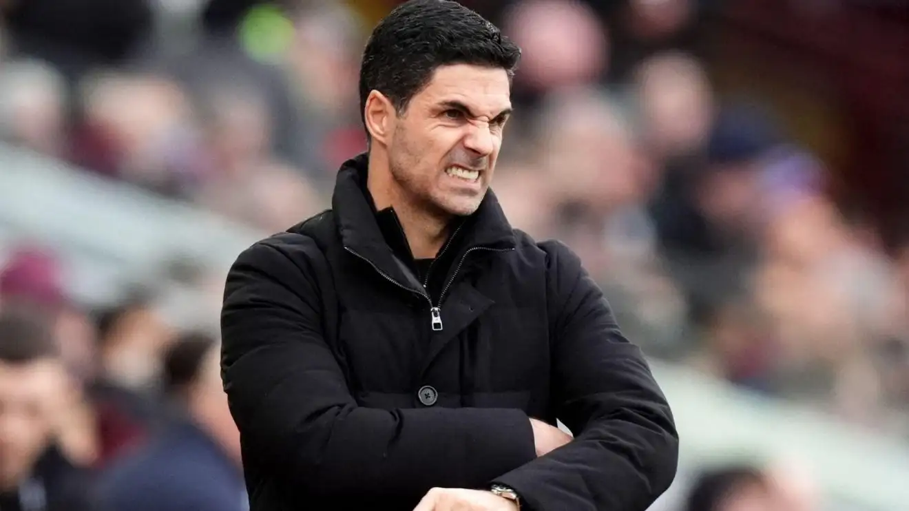 Arsenal manager Mikel Arteta during a match