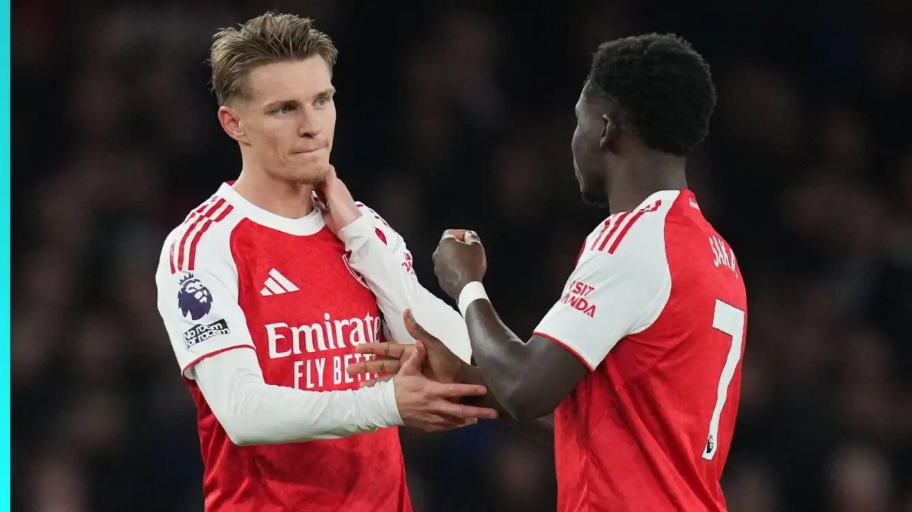 Bukayo Saka and Martin Odegaard