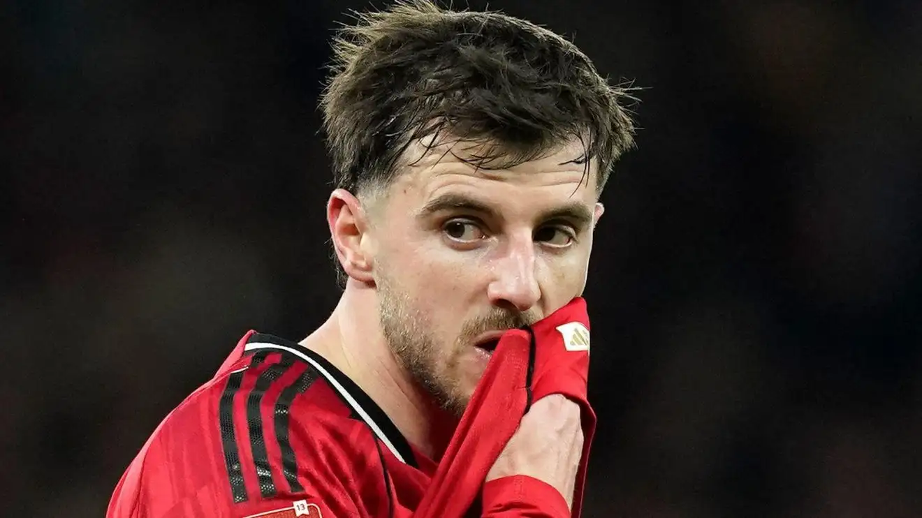 Man Utd midfielder Mason Mount during a game